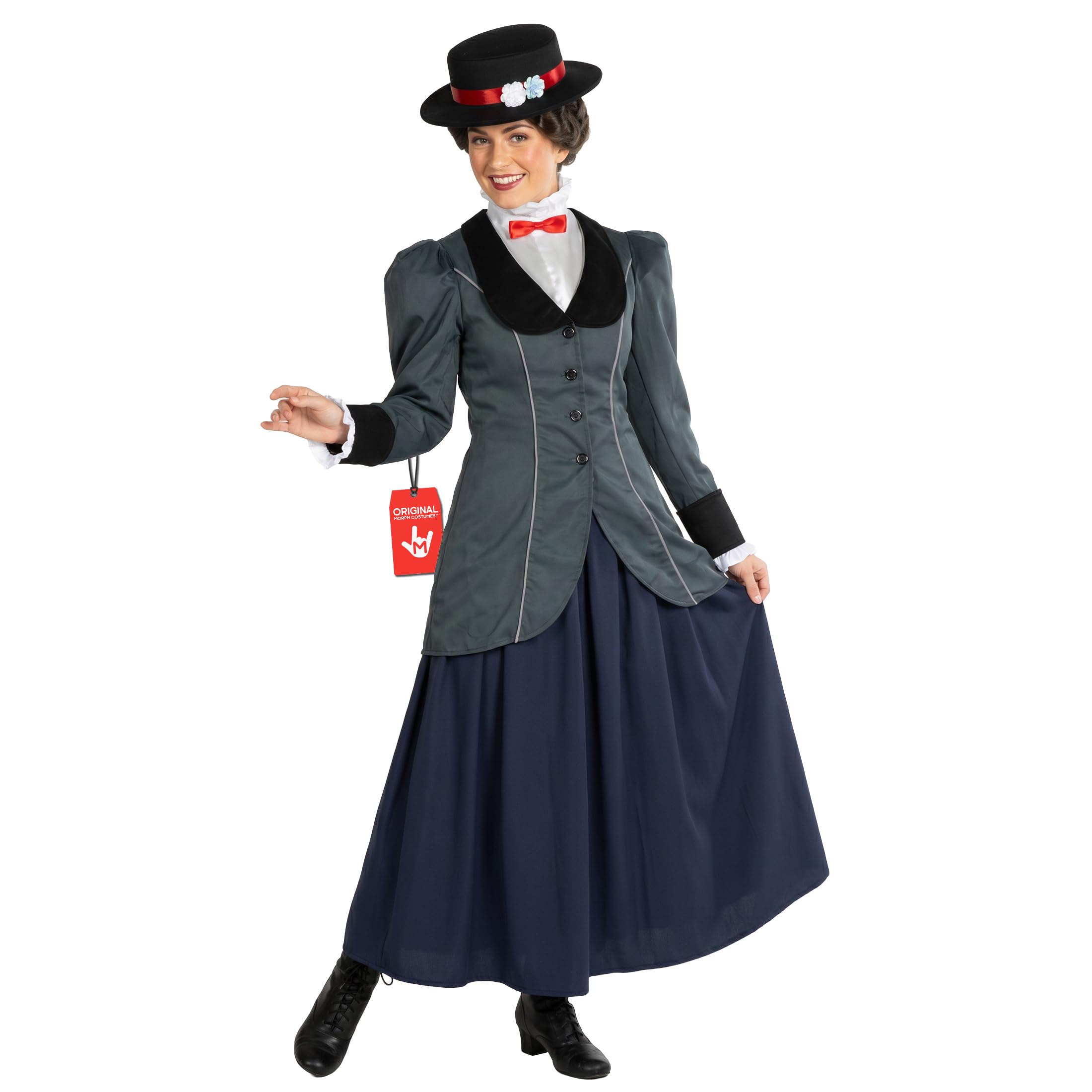 Morph Disfraz Niñera Victoriana Mujer, Disfraz La Niñera Magica Mujer, Disfraz Victoriano Mujer, Disfraz De Epoca Victoriana, Disfraz Mujer Carnaval