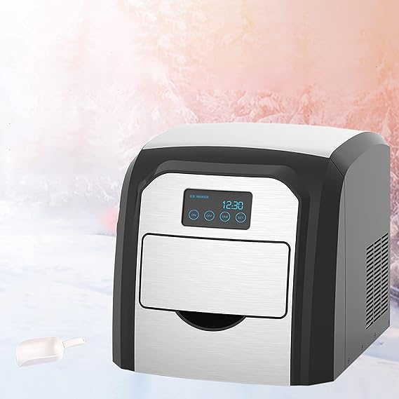 Ice Maker Machine Compact Ice Maker Commercial Small Automatic Ice Maker Household Mini Multi-Function Ice Cube Making Machine