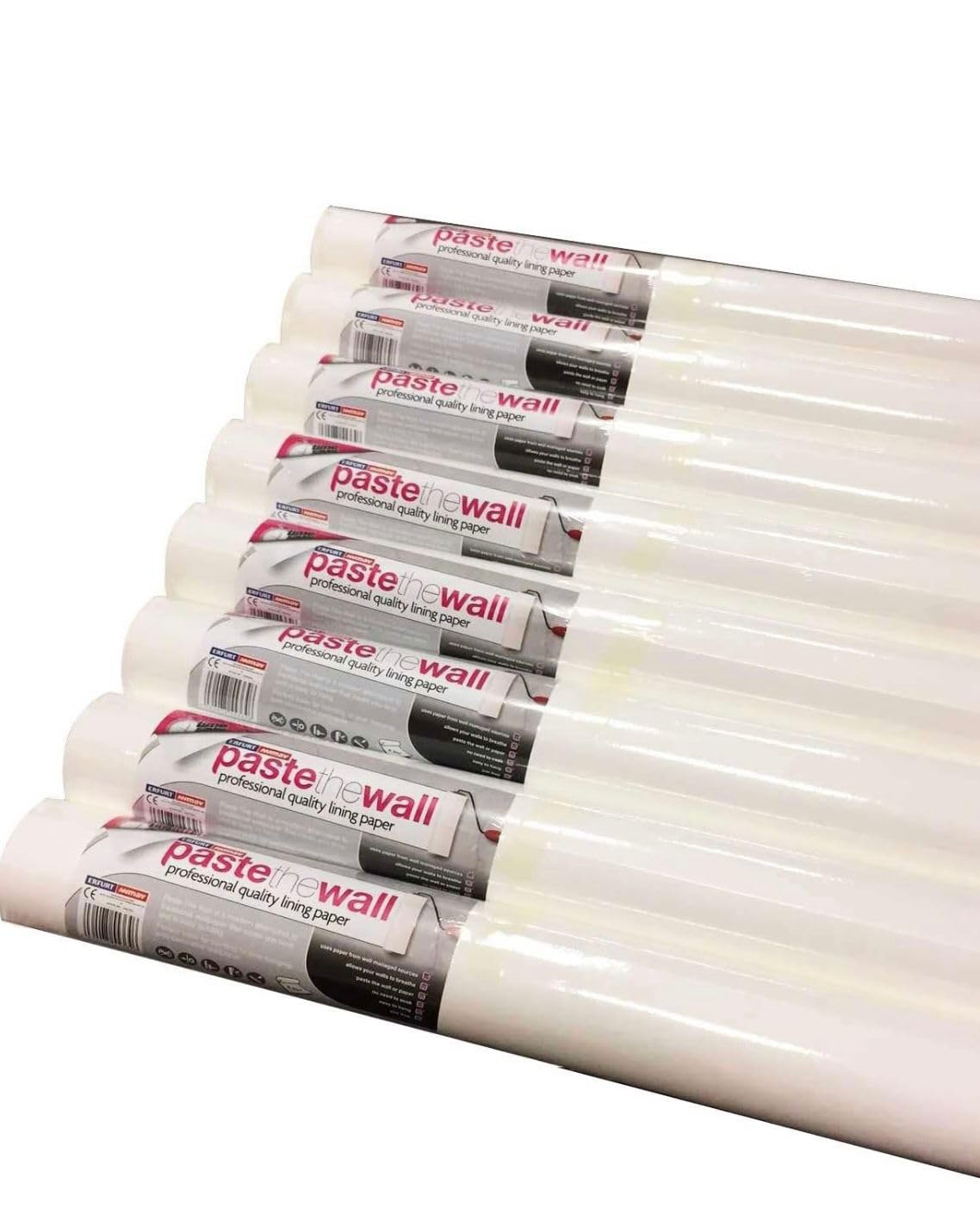WPE® Paste The Wall Professional Lining Paper – PVC-Free Non-Woven Wallpaper Liner, Easy Hang & Time-Saving, Smooth Finish for Paint or Wallpaper – 10m x 0.53m Roll (8)