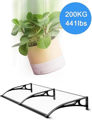 Miniatura 6 de Toldo para puerta delantera para fregadero al aire libre, toldo silencioso de auto limpieza para patio, porche, refugio de protección contra la