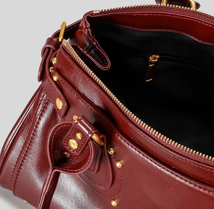 Leather Bags for Women Stylish Shoulder Bag Handbags Chic Purses Crossbody Satchel for Travel Work