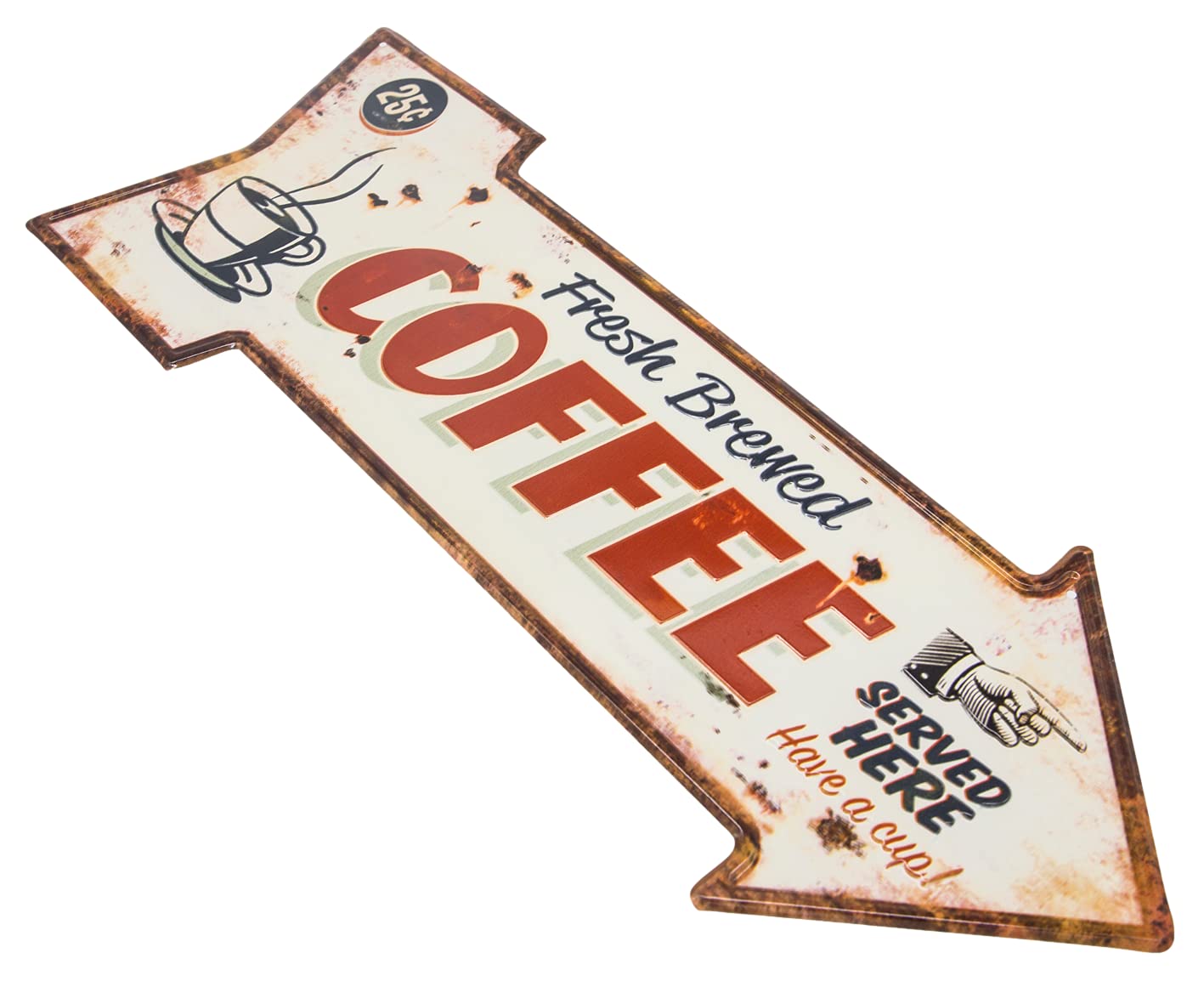 1 Pezzo, Targa In Metallo Con Caffè Appena Preparato (8''x12''/20 Cm*30 Cm), Targa Vintage Da Cucina, Arte, Poster, Bar, Caffetteria, Ristorante, Decorazioni Murali Per La Casa | SHEIN ALIA
