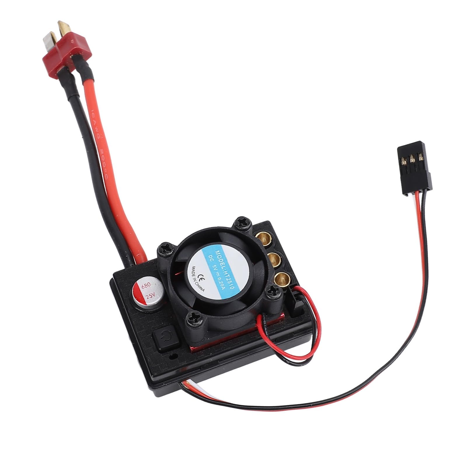 RC Coche sin Escobillas ESC Componentes Electrónicos Control Remoto Coche sin Escobillas ESC con Ventilador 35A para 144010 124017 124016 124007 184016 124008 C8803