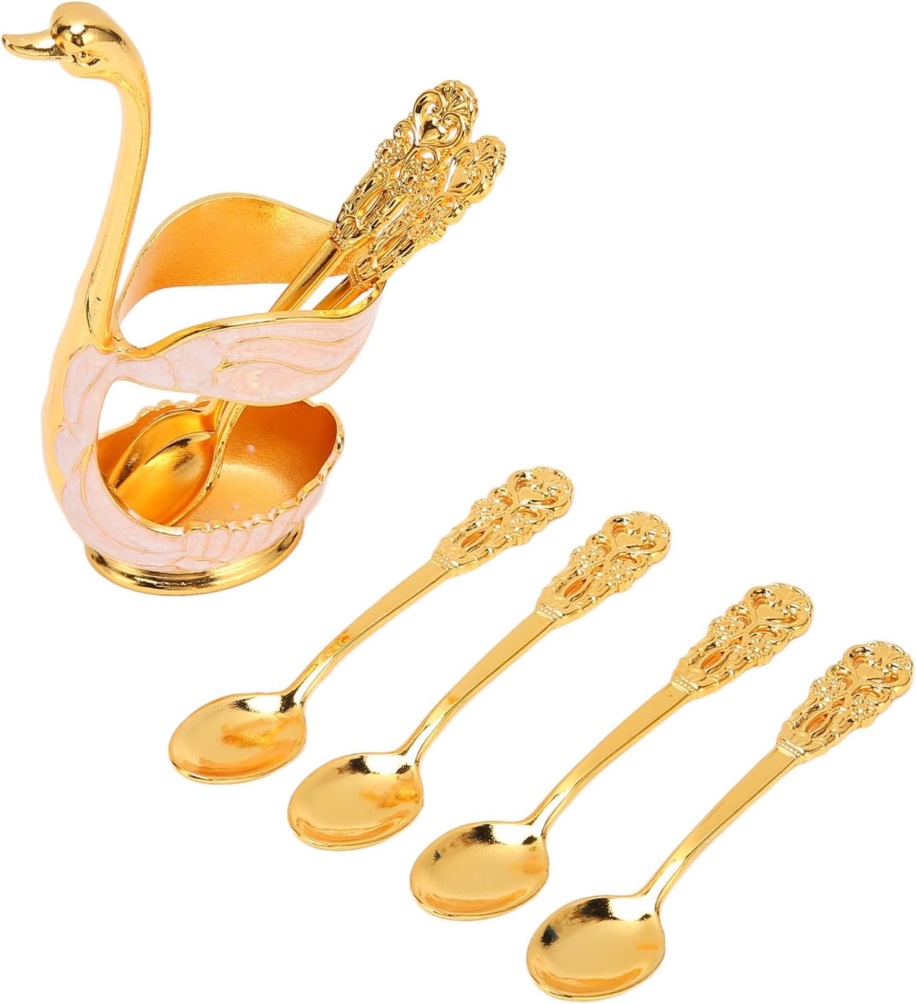 DISREGARDED 6Pcs Aluminum Coffee Spoon Set with Elegant