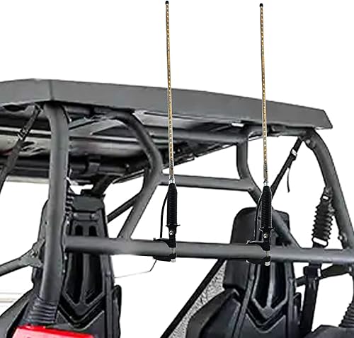 Miniatura 4 de Soporte de montaje UTV de 360 para banderaluz de látigo LEDantena compatible con barra antivuelco de 1.75-2 pulgadas (soporte ajustable)