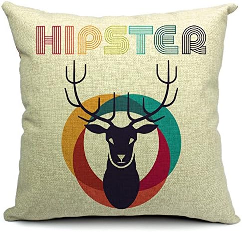 18 X 18" Cotton Linen Decorative Throw Pillow Cover Cushion Case Cloth Art Toy hipster Pillow Case