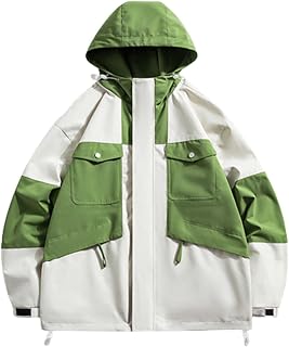 Luckywaqng Men's Outdoor Jacket Autumn and Winter Jacket Men's Outdoor Four Seasons Mountaineering Jacket Men's Spring Down Jackets Men