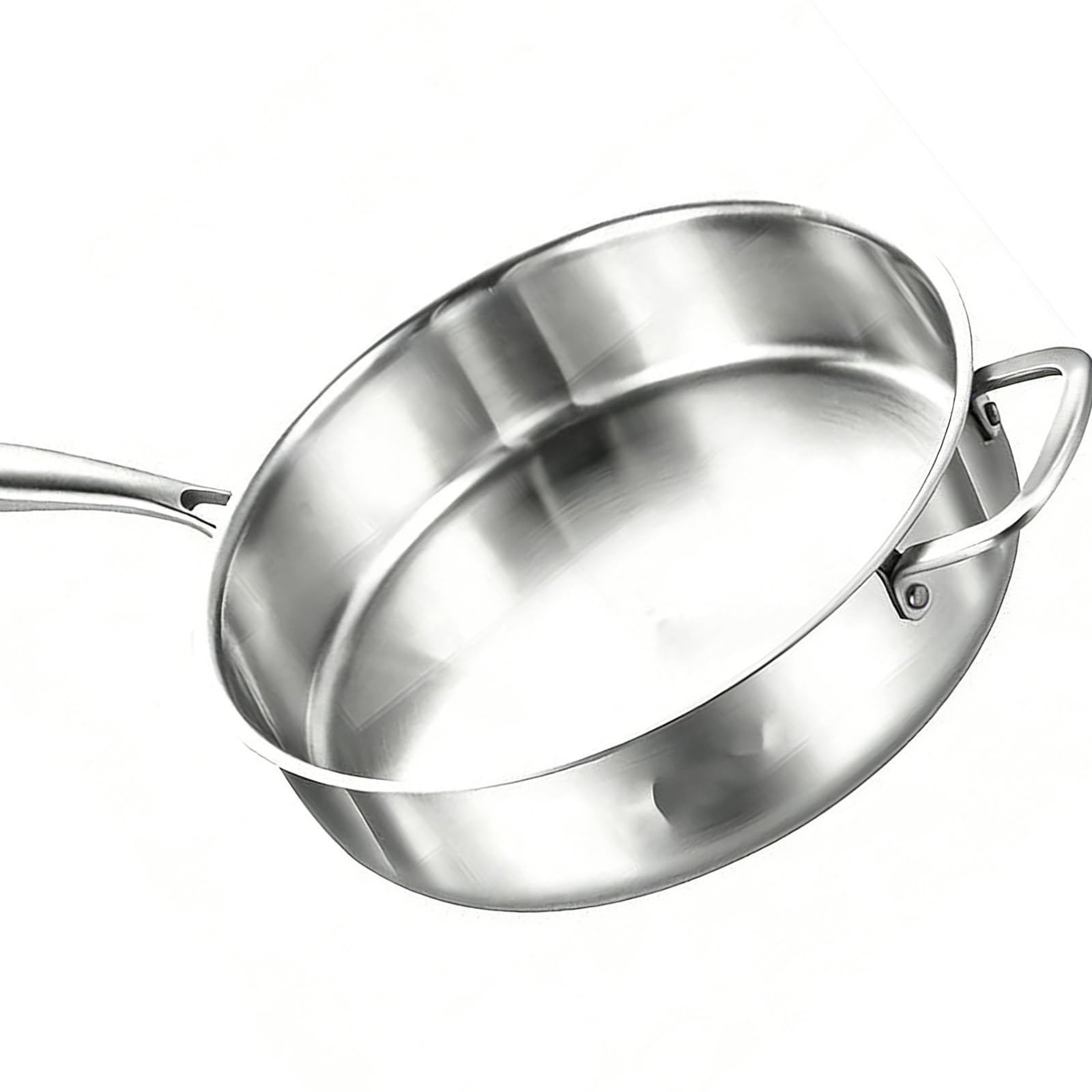 Pentola Cottura in Acciaio Inossidabile qualità a 3 Strati Che fornisce Calore Uniforme per Attrezzature da Cucina per Uso Domestico e Professionale