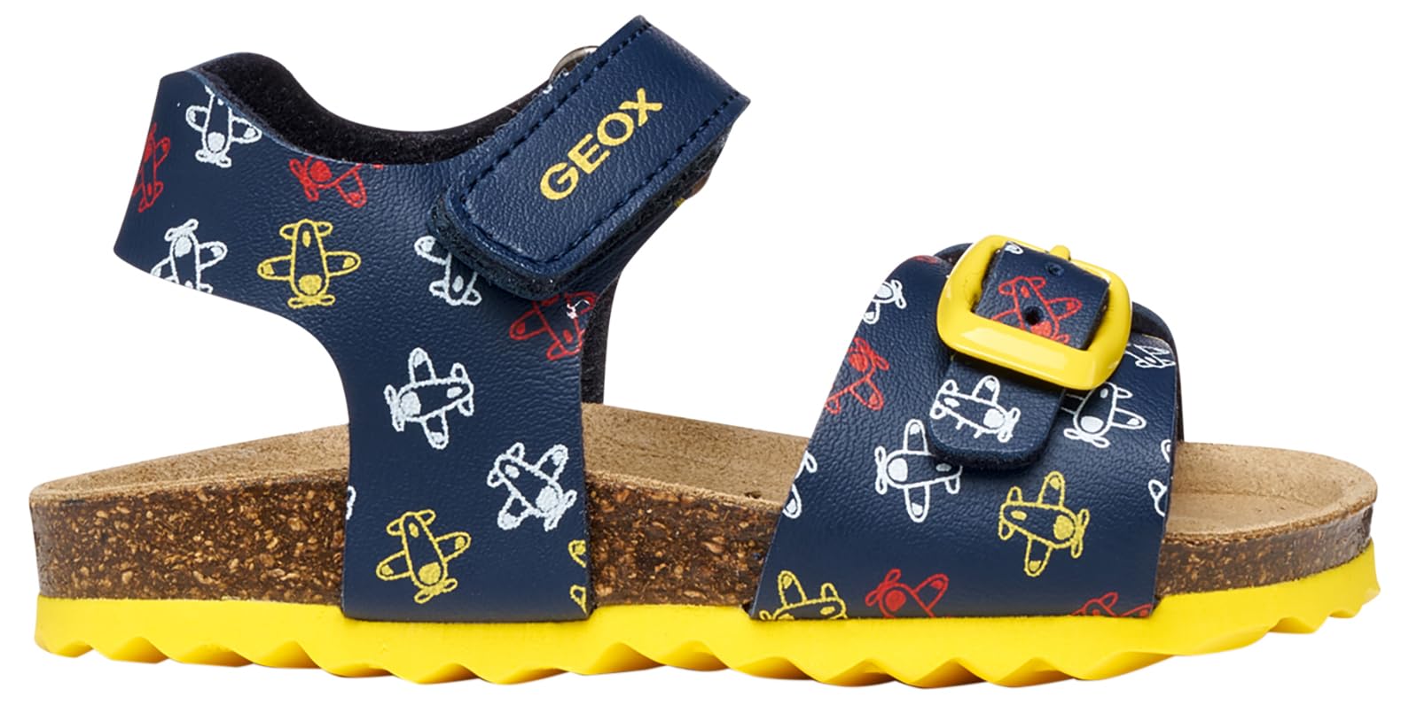 Geox Sandali da bambino B CHALKI Boy Navy/Yellow, 23 EU
