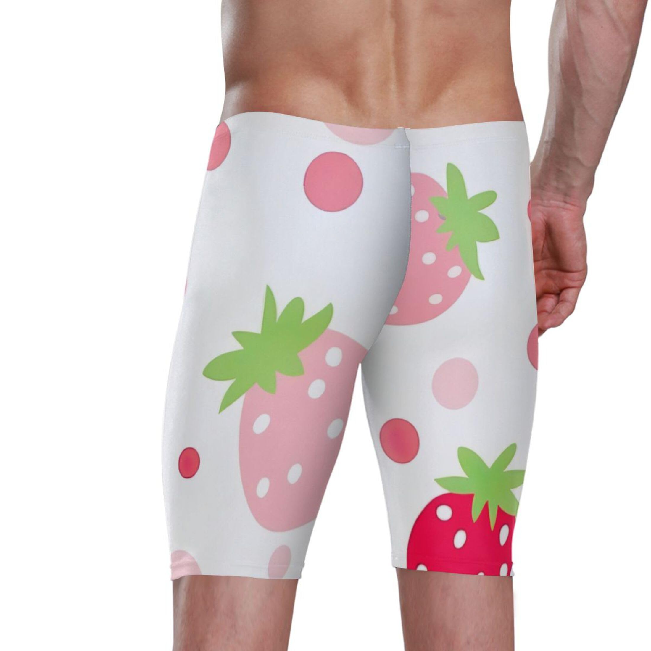 UMIRIKO Strawberry Fruit Swim Jammers Swimsuit for Men XXL B0401856