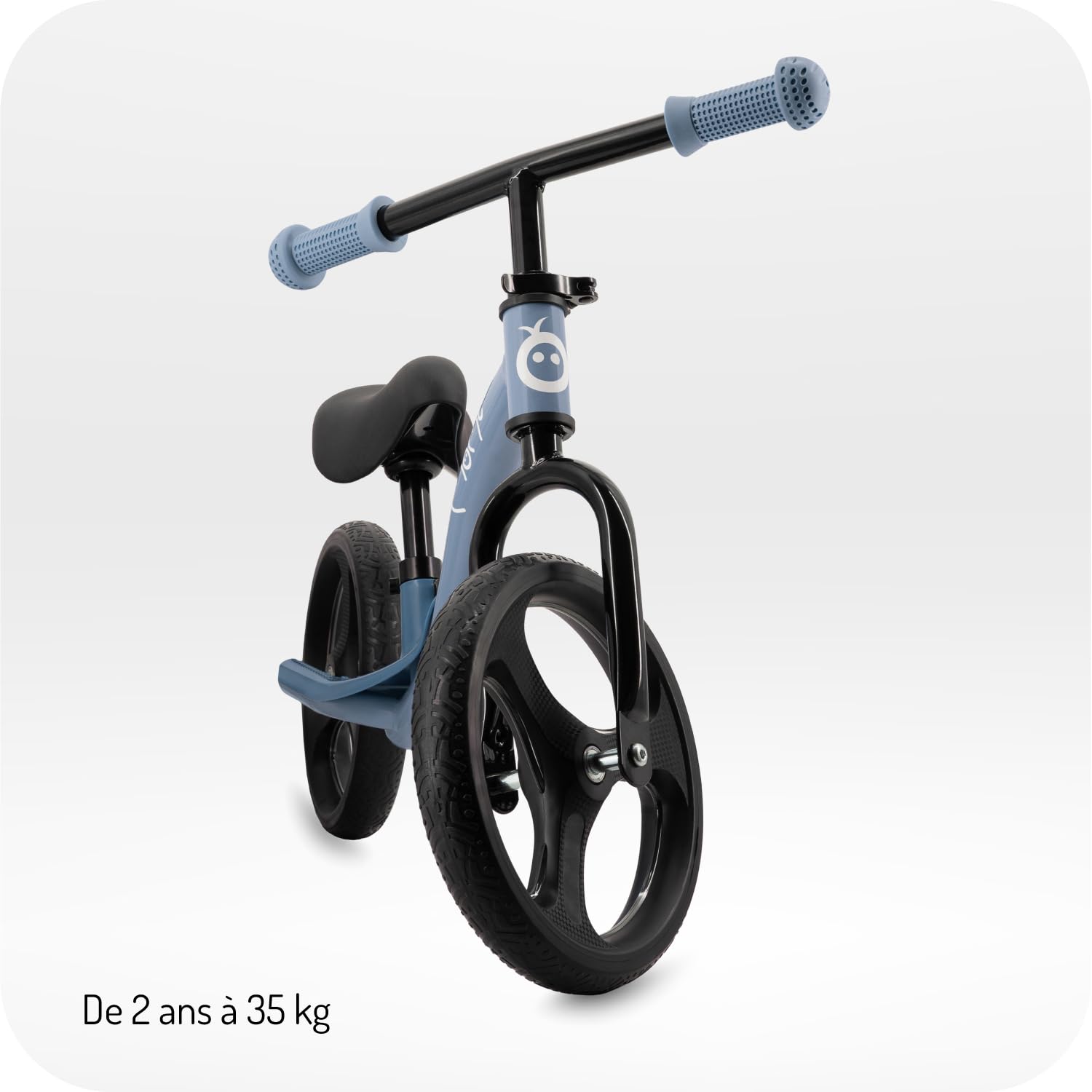 Momi Draisienne ISOKA pour Enfants dès 2 Ans (Max. 35 kg), Cadre léger 3,5 kg, réglage sans Outil de la Hauteur du Guidon et de la Selle, Roues en Caoutchouc TPR avec LED