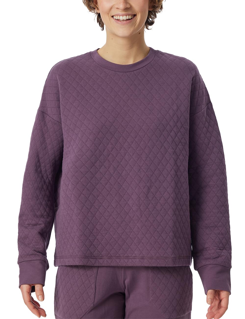 Schiesser Damen Schlafanzugoberteil Sweatshirt 1/1-182062