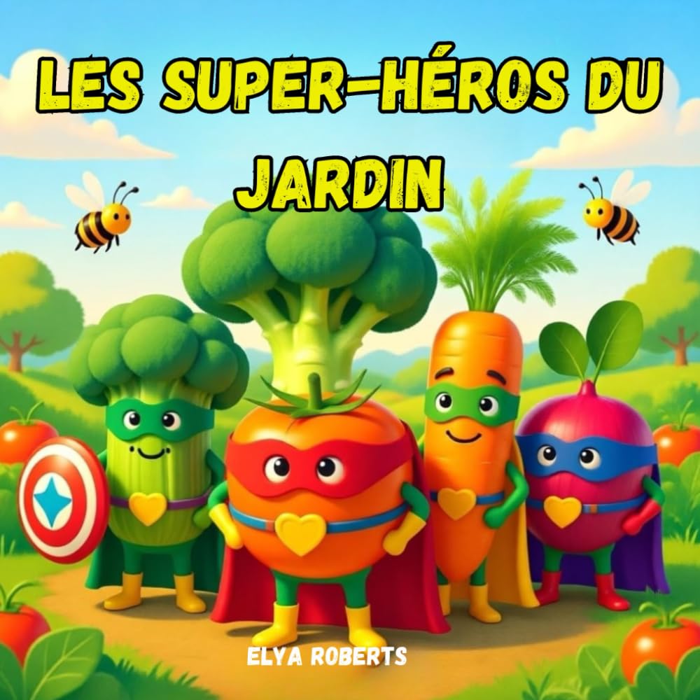 les super-héros du jardin: Histoire pour enfants sur les bienfaits des légumes : Un livre pédagogique et drôle pour grandir en bonne santé (Âges 3-8)