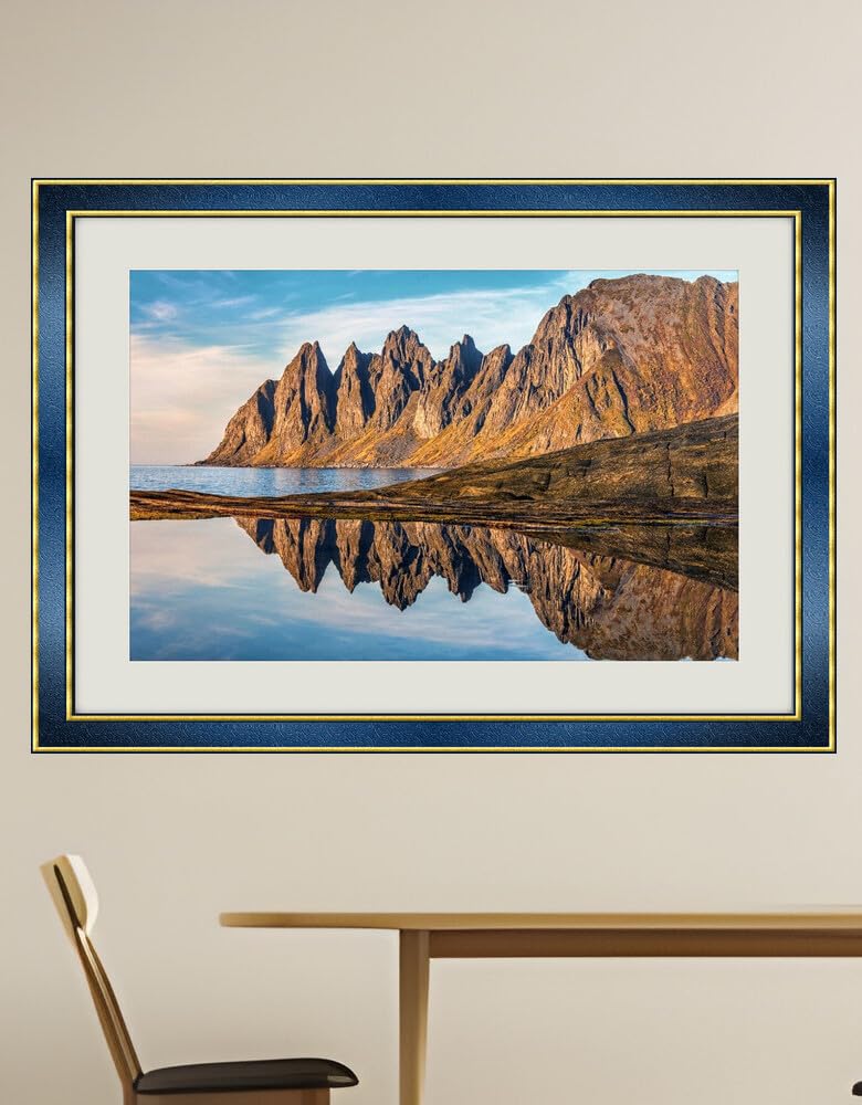 JVERF - JZZH25390 Norway Coast Senja Island Crag| Self-Adhesive Painting | Frameless