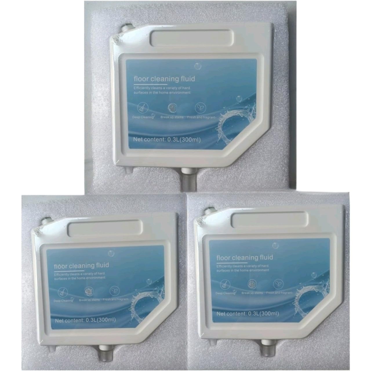 Líquido Limpiador Para Pisos, 300 Ml (10.15 Fl Oz). Compatible Para Dreame S10 / S10 Pro. Soluciones De Limpieza Multi-superficie, Limpiador De Pisos.(3PCS)