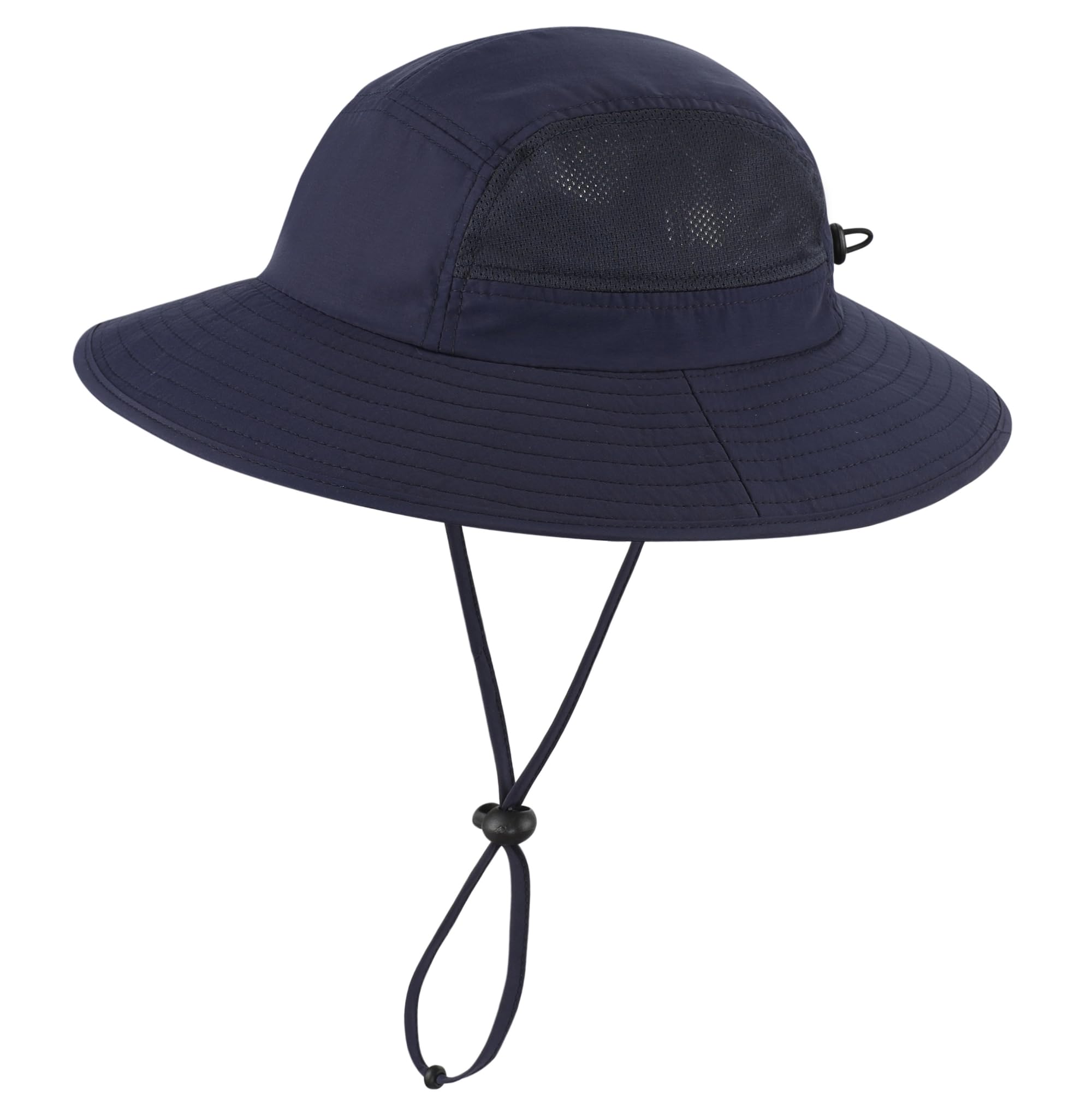 ConnectyleMen's Outdoor Safari Sun Hat Wide Brim Fishing Hat Breathable Mesh Hiking Hat UV Protection Bucket Hat UPF 50+