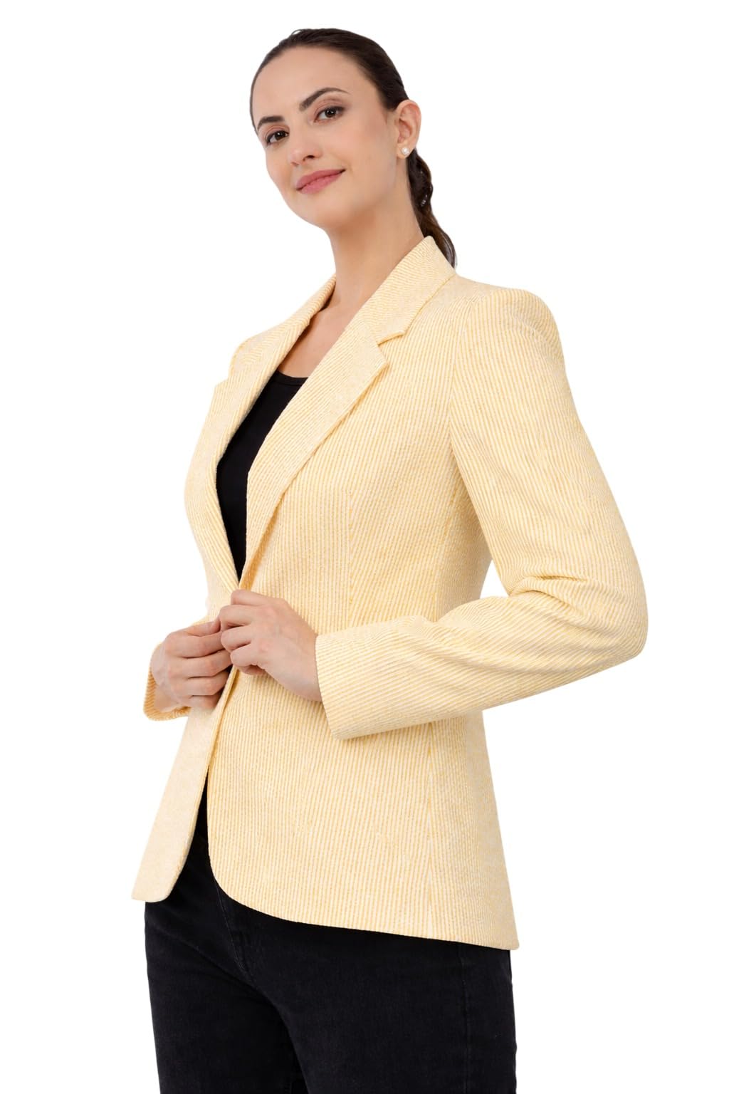 saintx Women's Premium Casual Blazer | 4-Way Stretchable | Ultra-Light Fabric, Regular Fit, Fully Lined, Fashion-Forward, Office/Meetings-picture-12