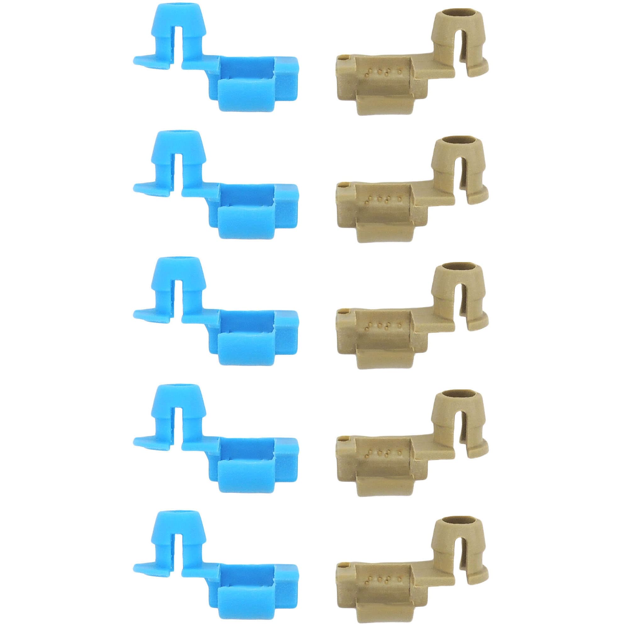 HiSport Tailgate Lock Handle Rod Clip Left & Right Rod Retainer Clips Compatible with Chevy Silverado GMC Sierra, 88981030 88981031, 5 Pair