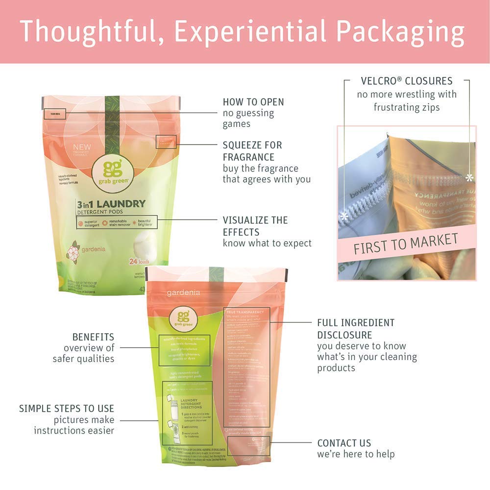 Amazon | 3in1 洗濯洗剤ポッド 無香料タイプ 24個 432g（15.2oz）grab