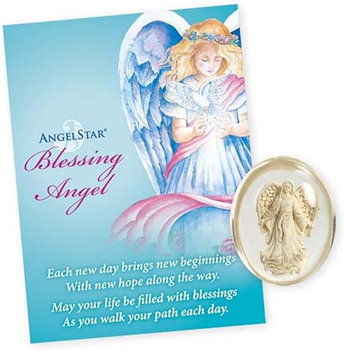 Miniatura 2 de AngelStar 8706 Piedra de preocupación de ángel curativo 1-12 pulgadas color blanco