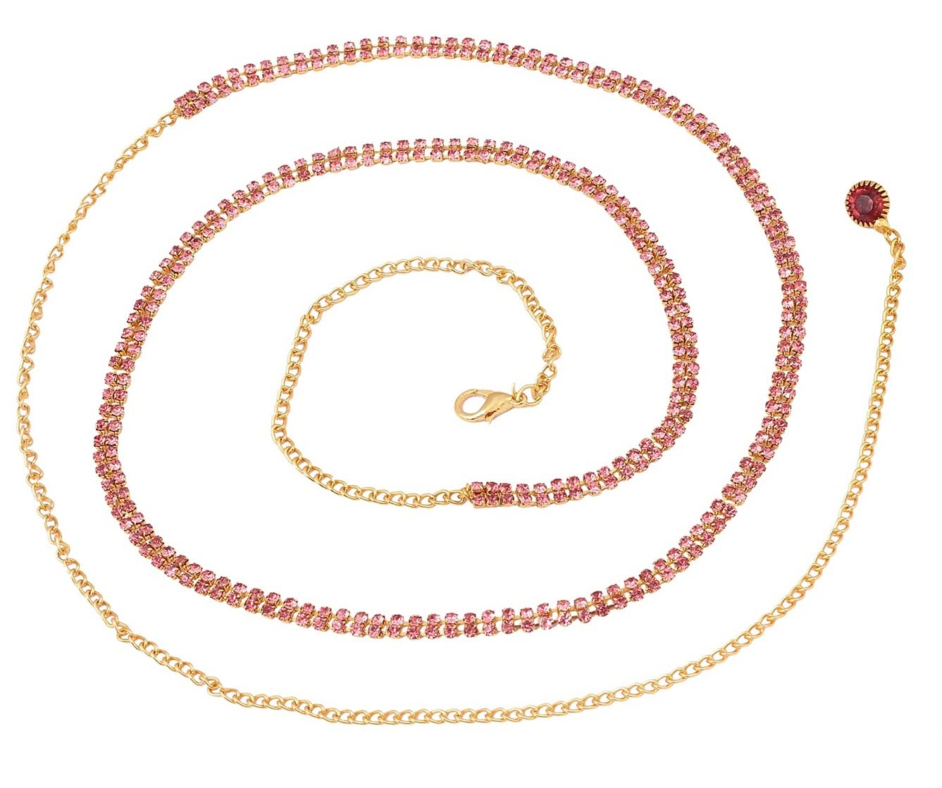 VAMA FASHIONS Pink colour saree belt kamarbandh Ottiyanam waist belly body Hip Chain for women (B09RH4ZLD9) Amazon Price History, Amazon Price Tracker