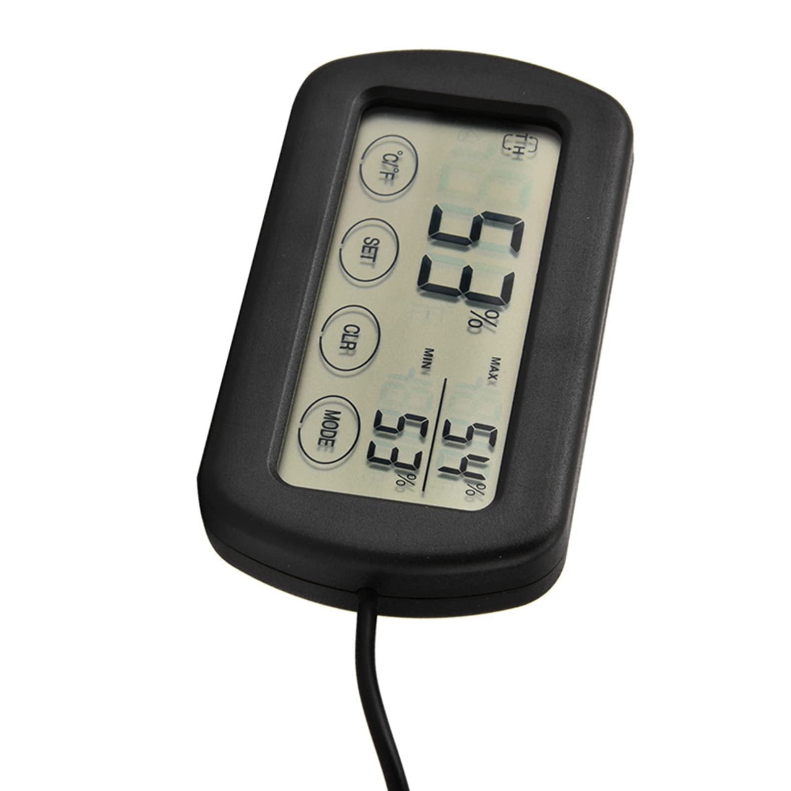 Thermomètre et hygromètre LCD pour couveuse d’œufs, moniteur numérique température humidité avec ventouse