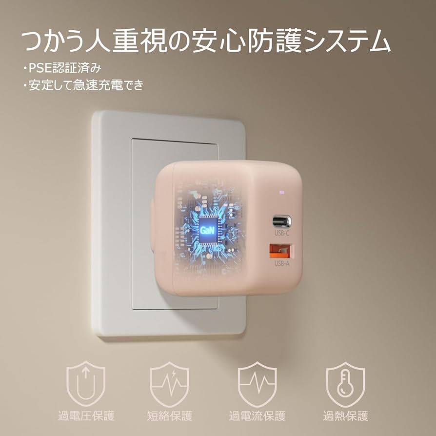 【新品未使用★即日発送】45A リプロダクト PSE認証製品 Amazon | GOLDNEXT 67W PD 充電器 2ポート Type-C/USB-A対応 急速充電