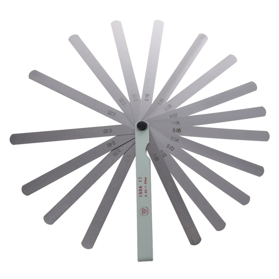 Buy Jevina Feeler Gauges, Stainless Steel Metric Feeler Gauge, 17