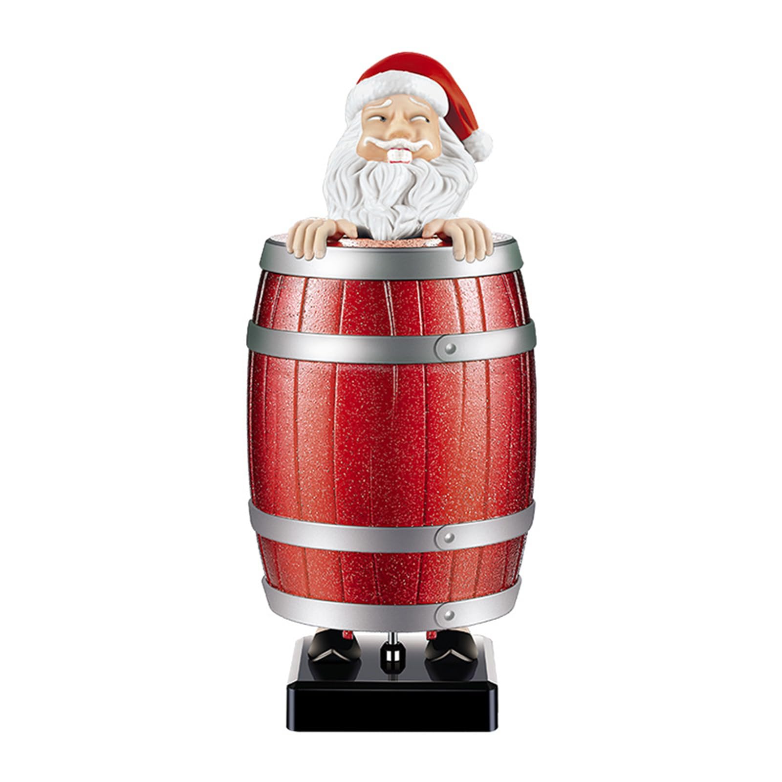 Crazy, Grappige Hipster Santa De Kerstman Die Zich Met De Teddy Op De