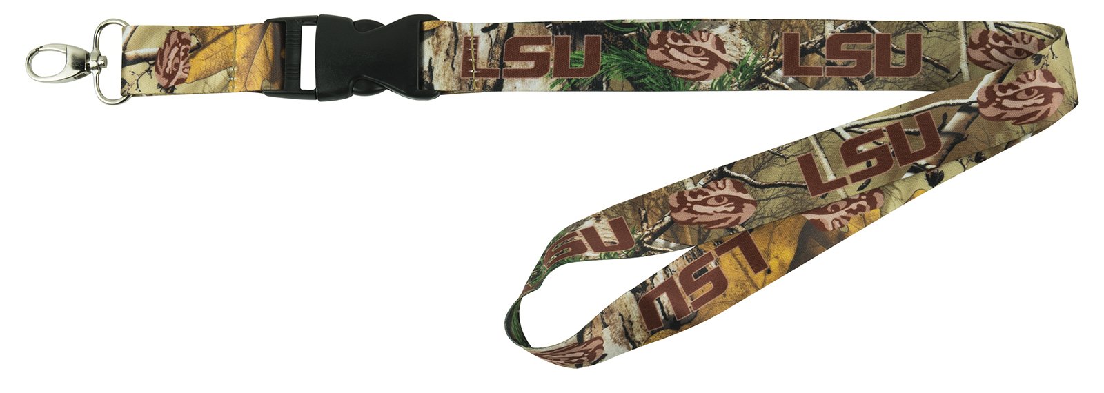 Lanière LSU Tigers Realtree Xtra tour de cou camouflage pour badge et clés