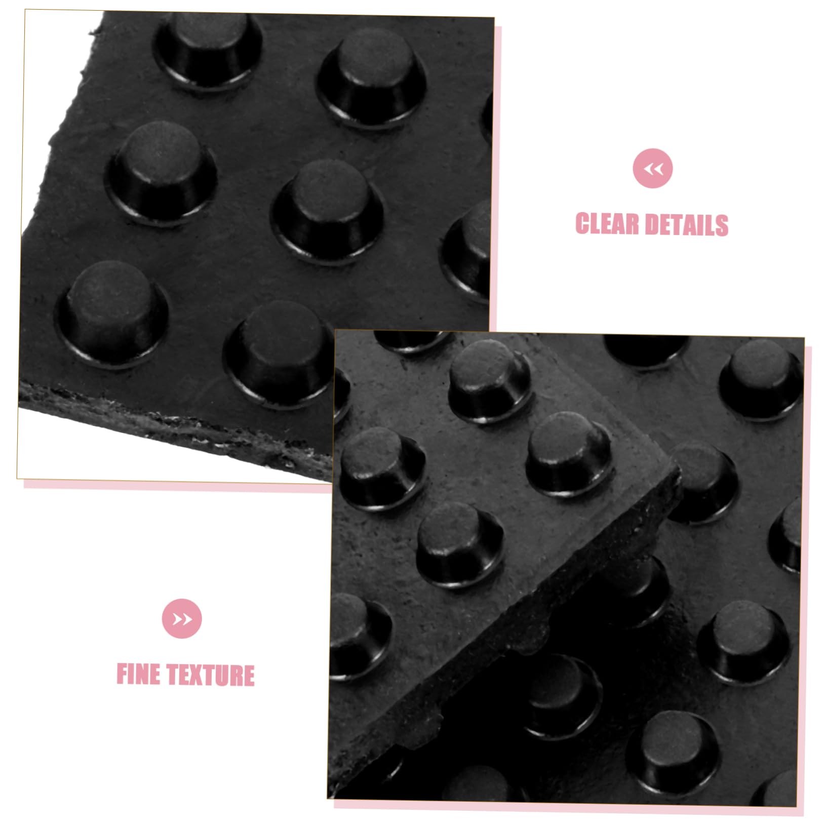 HEALLILY 4 Pcs Shock Absorber Machine Dryer Soundproof Noise Dampening Pad for Washer Anti Vibration Pads Washer Noise Dampening Pad Washer Noise Dampening Mat Rubber Black