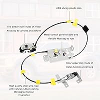Vista 2 de Conjunto de cable actuador de pestillo de cierre de puerta trasera superior e inferior del lado del conductor para Ford F150 2004-2008, cabina