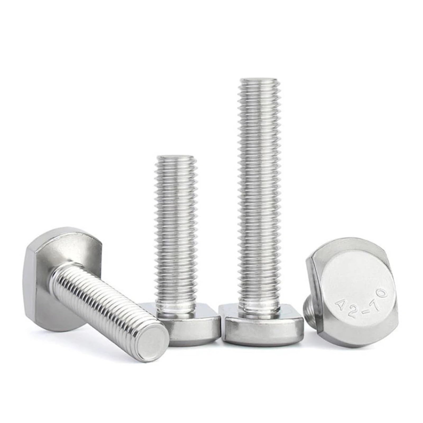 6 X Coach Carrello Coppa Quadrata Bulloni M6 X 6mm X 150mm Con Esagono Dadi BZP - Foto 9