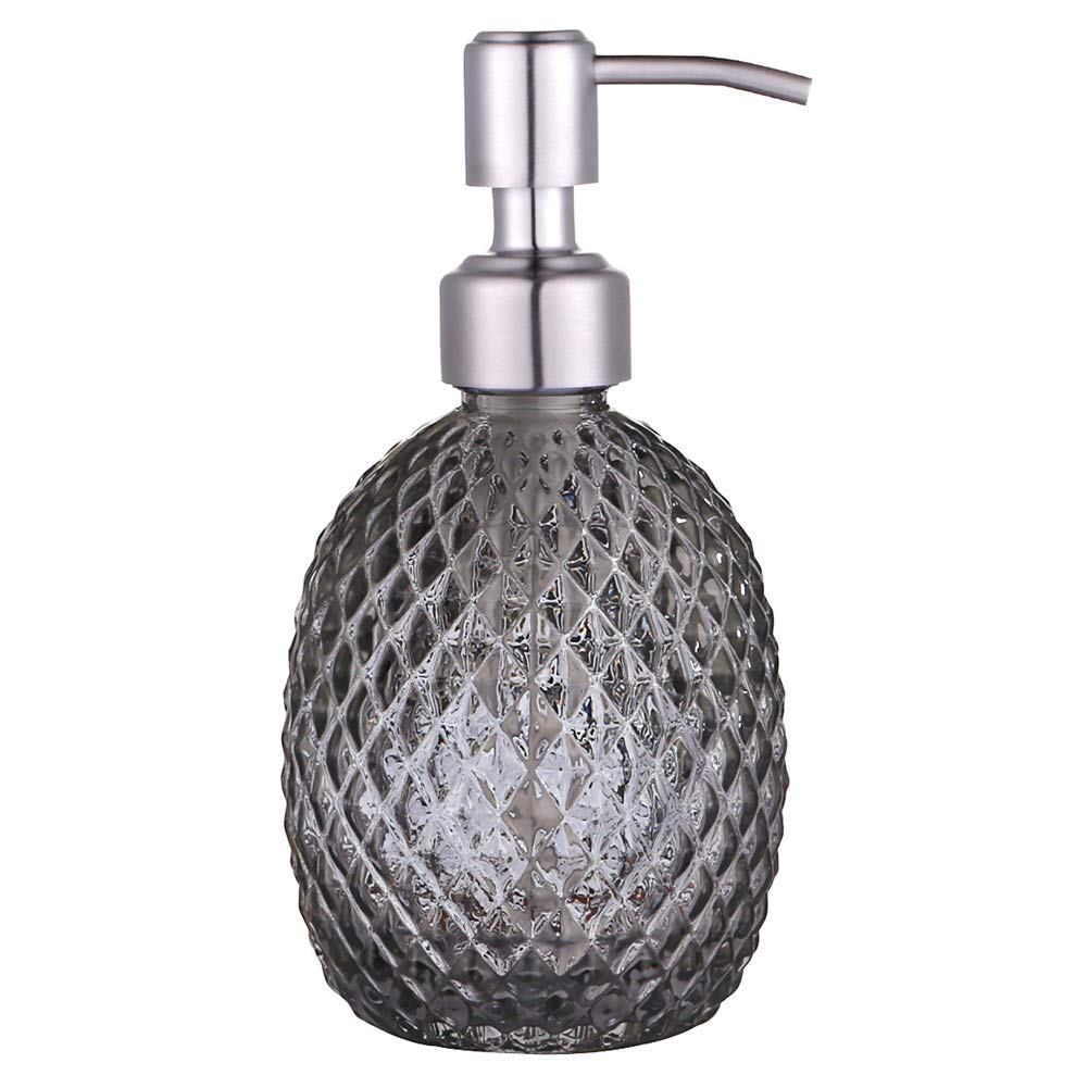 Dispenser Sapone Liquido In Vetro Con Pompa Acciaio - Design Elegante Per Bagno E Cucina - Foto 9