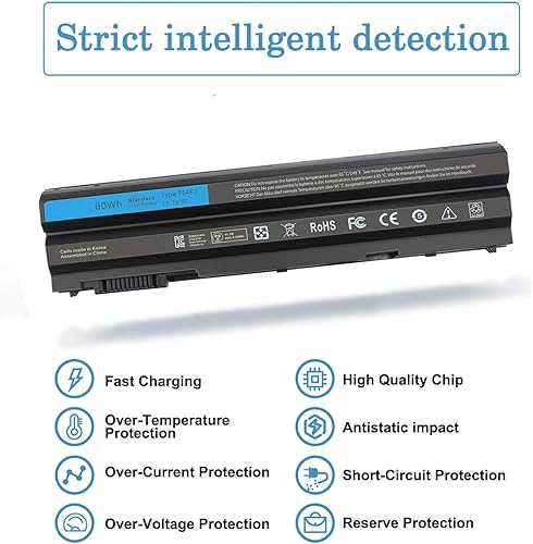 Miniatura 7 de Reemplazo de batería de 60 Wh T54FJ 8858X N3X1D para Dell Latitude E6430 E6540 E6530 E6520 E6420 E5430 E5420 E5530 E6440 E5520 Inspiron 14R 5420 38R