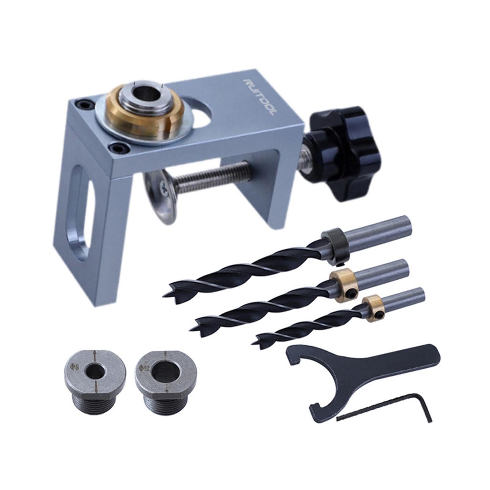 Holzbohrer und Dübelhilfen Set mit robustem, selbstzentrierendem