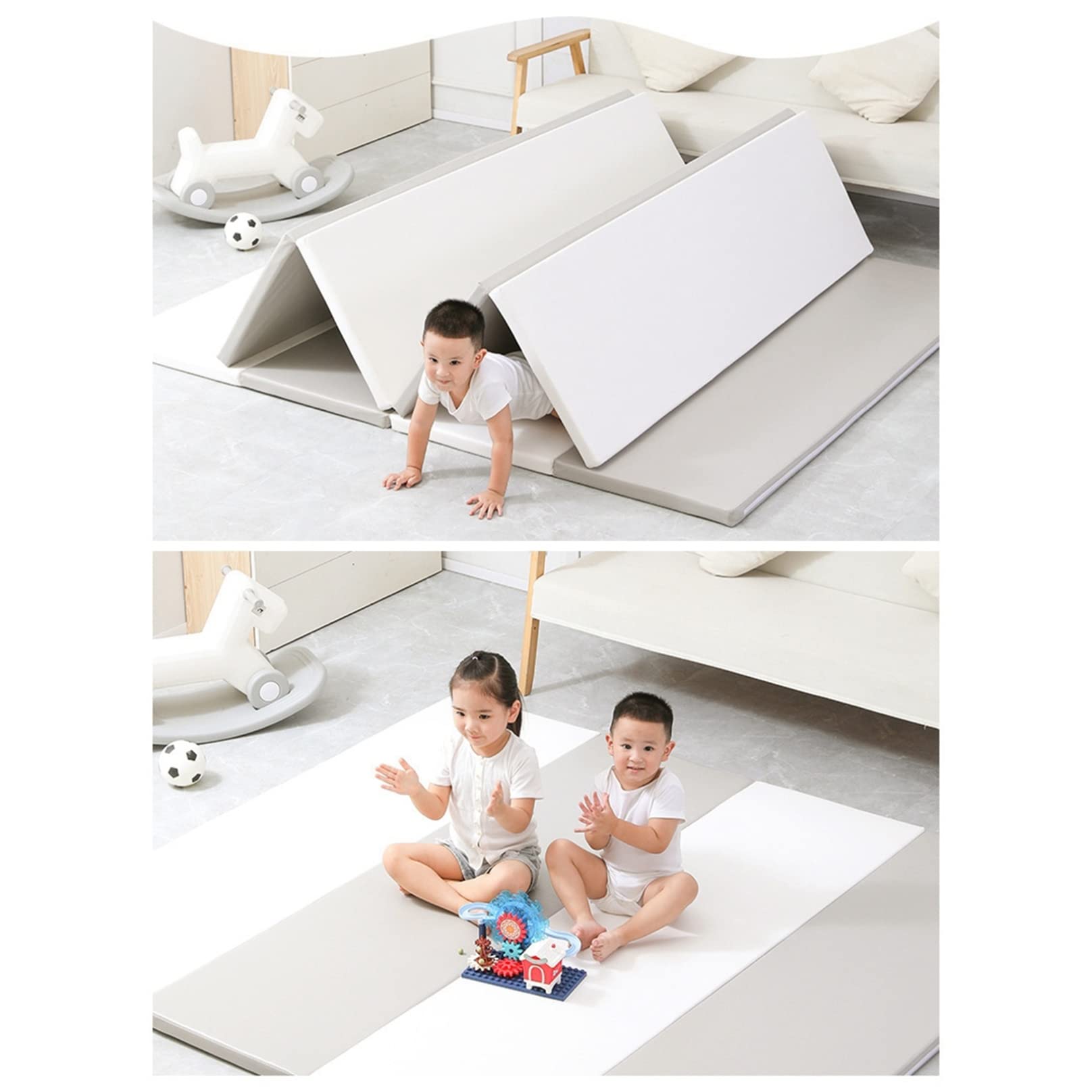 Amazon.co.jp: ベビープレイマット 120*200*4cm 折りたたみ キッズ用 