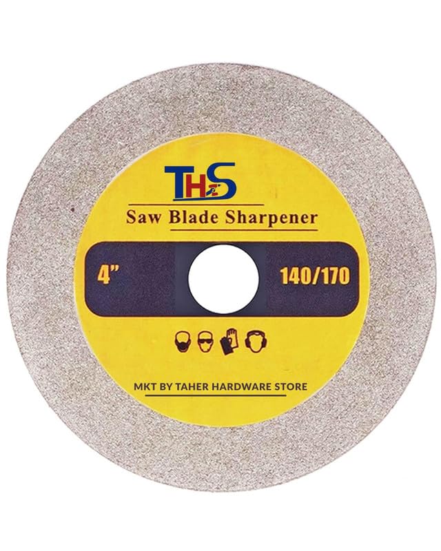 THS Diamond Sharpening Blade 4-Inch | Grit 140/170 | For Sharpening Wood Saw Blades, TCT Tools, and Drill Bits | High Precision Grinding Wheel-image-35