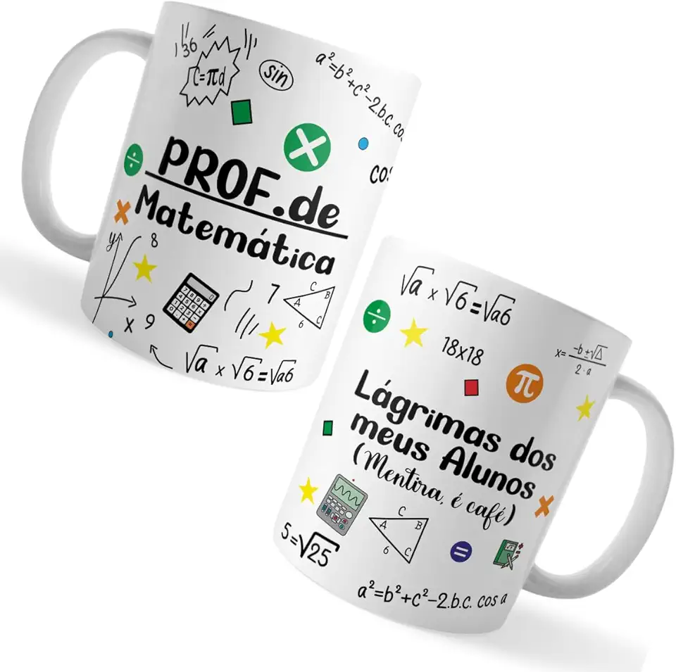 Caneca Xicara Professores de Matemática Lágrimas dos Alunos