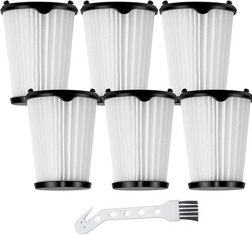 Paquete de 6 filtros de vacío de repuesto VAF-1 compatibles con aspiradora Electrolux Ergorapido Stick EHVS2510AW VS3510AR (versión estándar y para