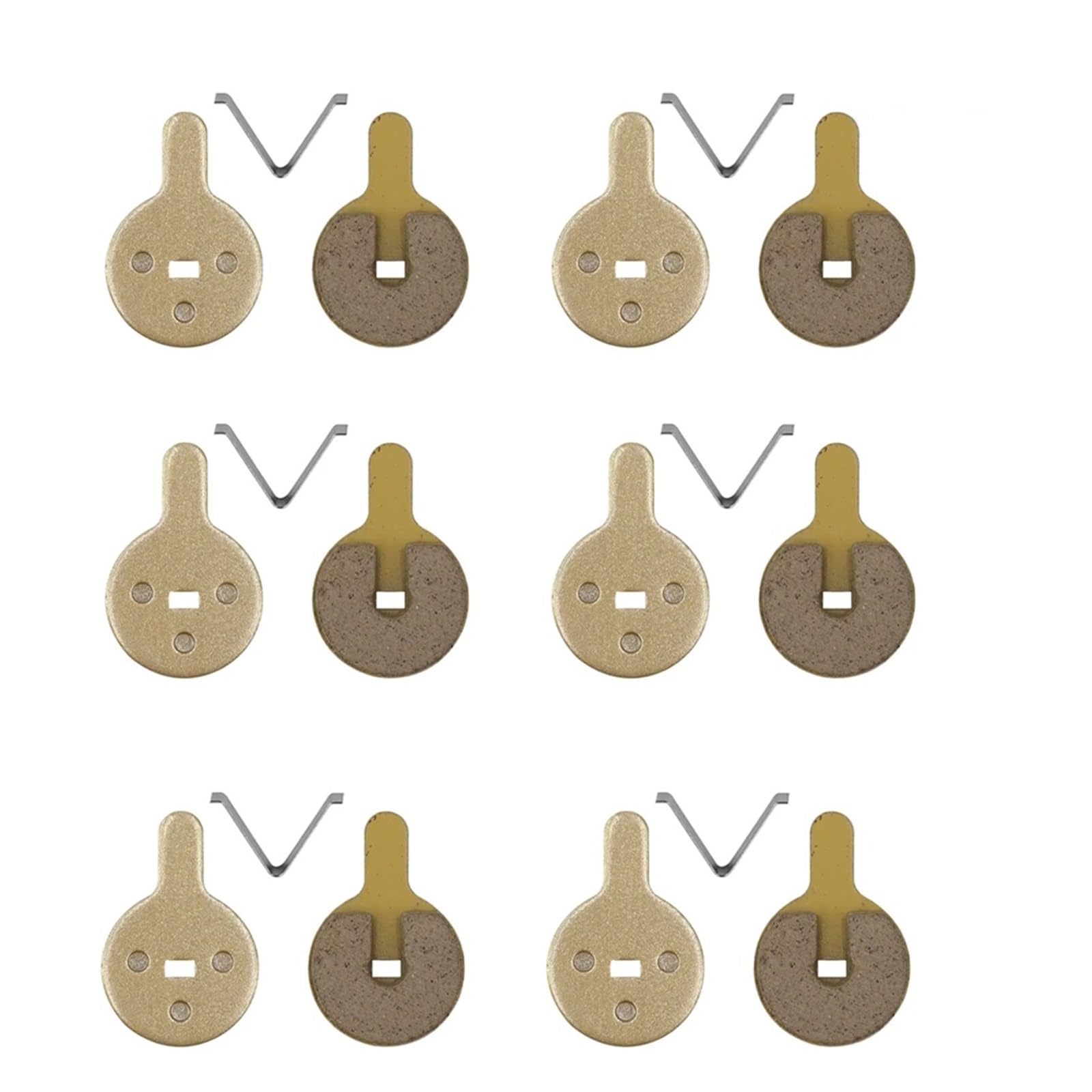 Frein scooter 6 paires de plaquettes de frein for scooter électrique, compatibles avec KUGOO KUKIRIN G-Booster G2 Pro Kick Scooter, pièces de rechange for disque hydraulique de vélo frein de vélo élec
