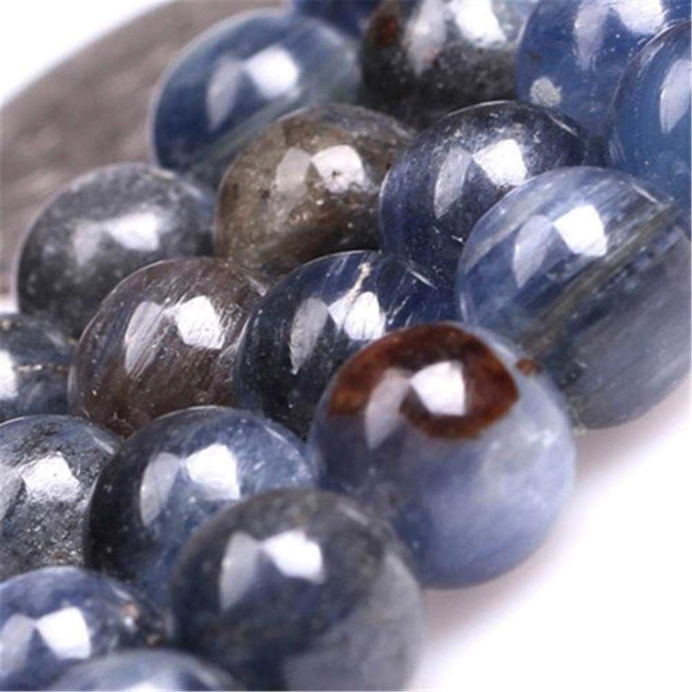 GEM-Inside Natural 8mm Blue Kyanite Round Gemstone Semi Precious Loose Beads for Jewellery Making 15'' - Image 3
