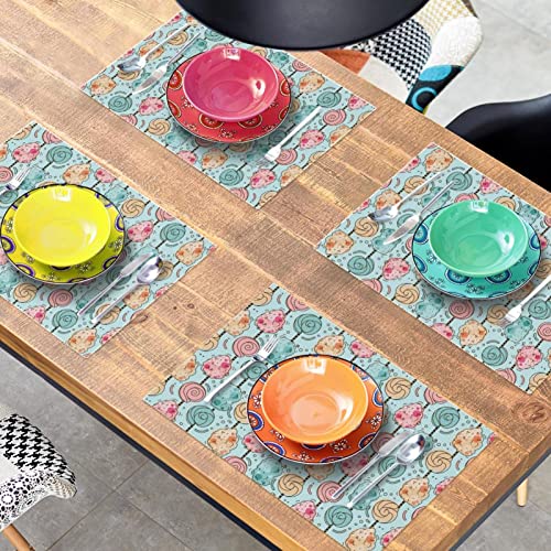 Sets de table thermorésistants Sweet Pattern pour vos repas conviviaux - 8