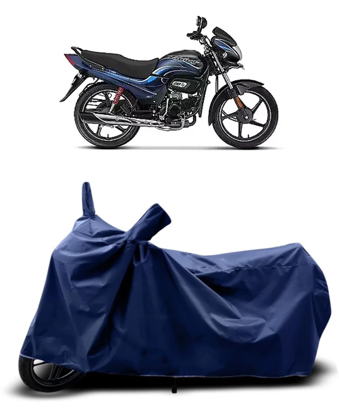 CoverRide Bike Cover Waterproof Heavy Duty – All Weather Dustproof UV Protection Bike Cover for Hero Passion pro Outdoor Indoor Use with Windproof Buckle-image-49