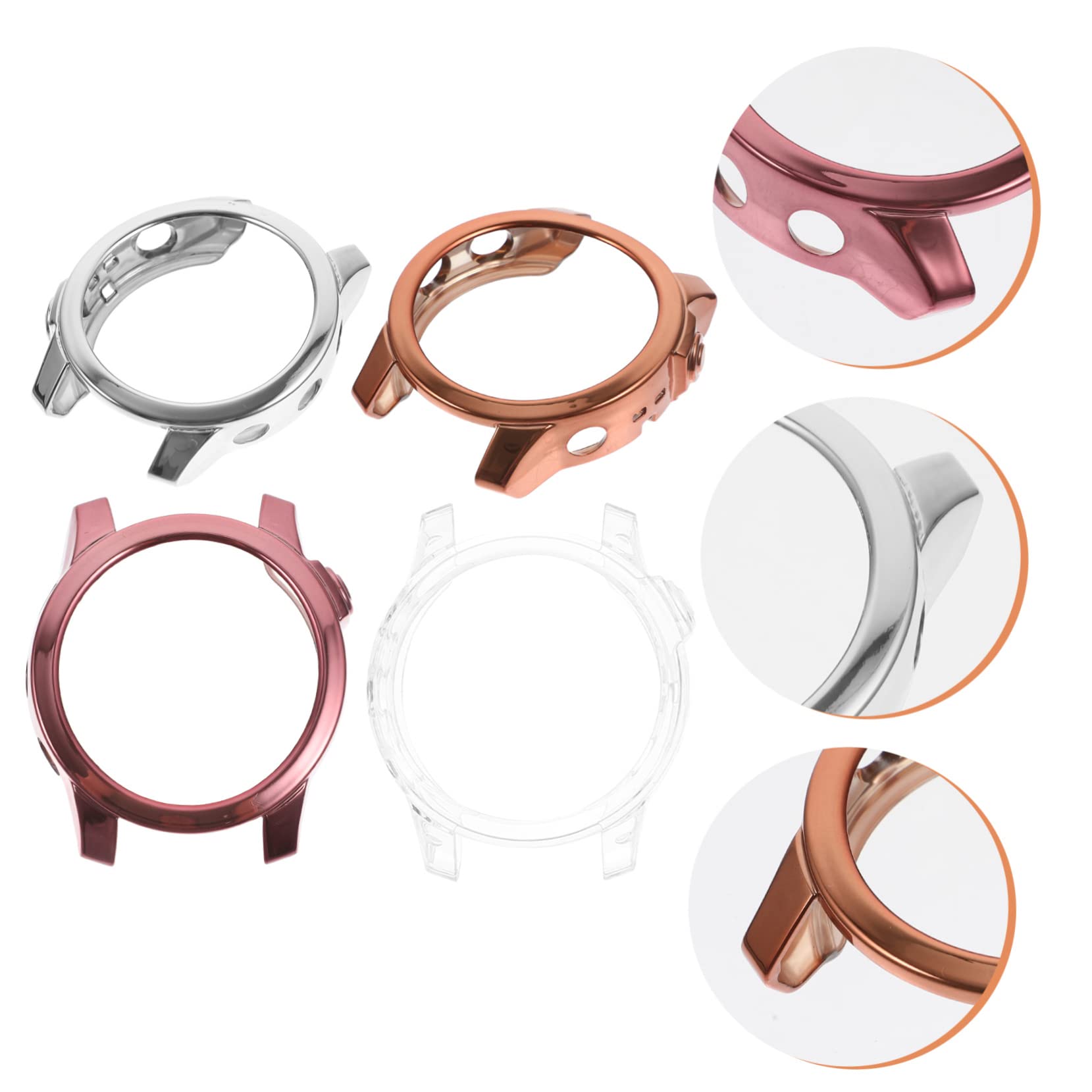 Mikikit 20pezzi Custodia Protettiva Per Smartwatch Cover Tpu Per Protezione Per Rosa Rosa