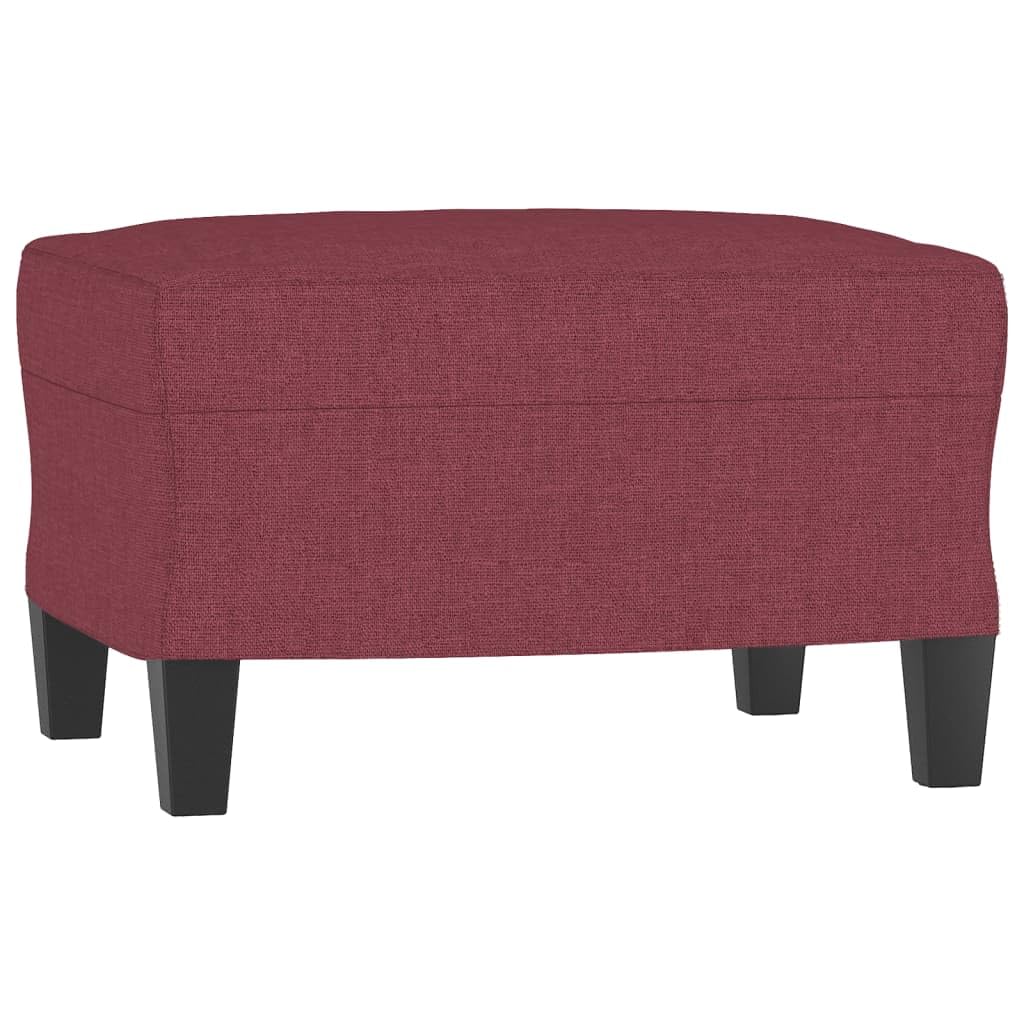 vidaXL Poggiapiedi Rosso Vino 60x50x41 cm in Tessuto