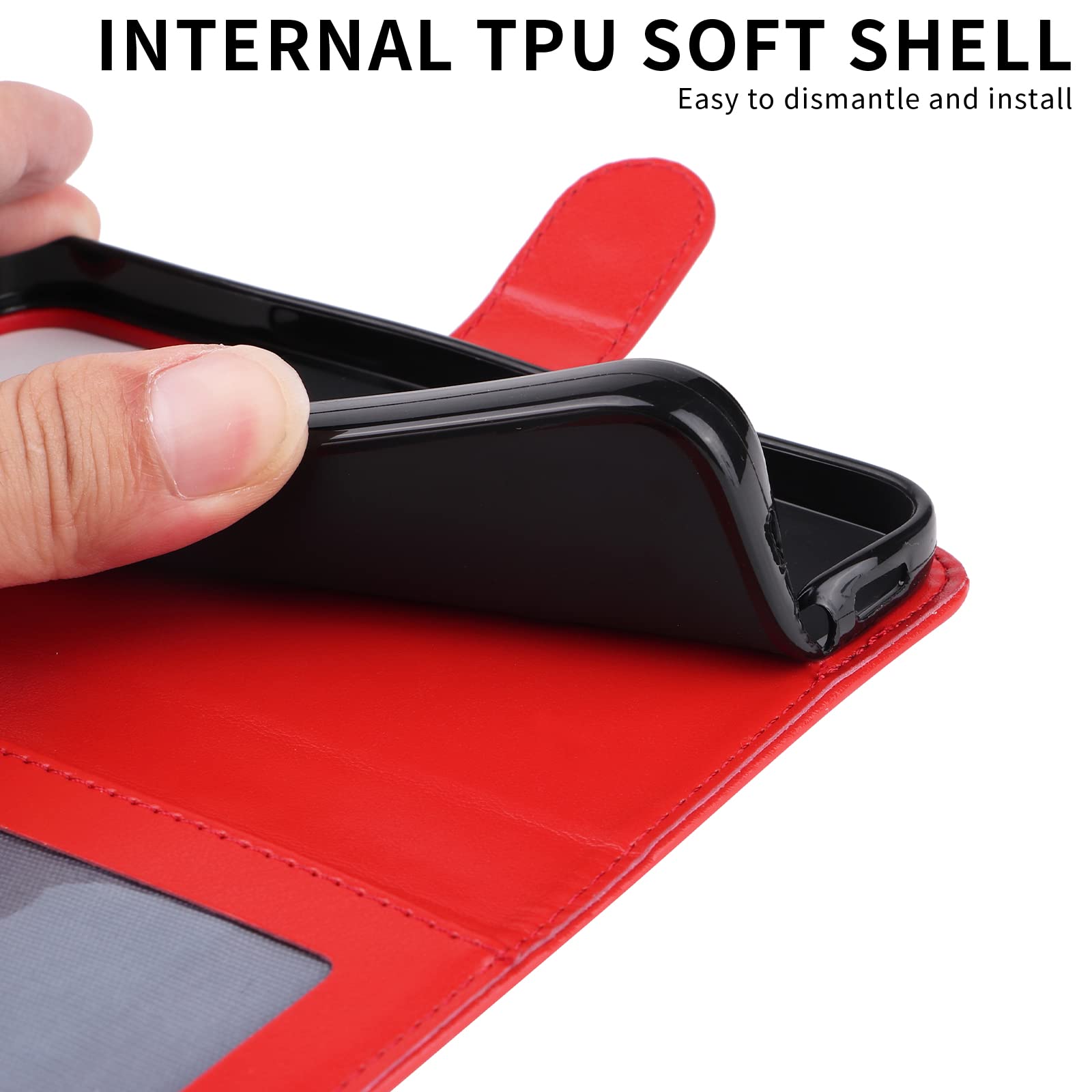 HONLEN Handyhülle Für Vivo Y76 5G – Mandala Design, PU Leder, Mit Magnetverschluss & 3 Kartenfächern