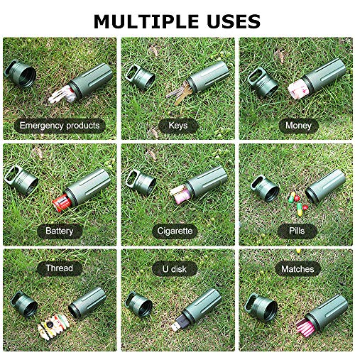 Garrafa, Andoer 3 unidades de frasco de pílulas para uso externo à prova d'água caixa de pílula de