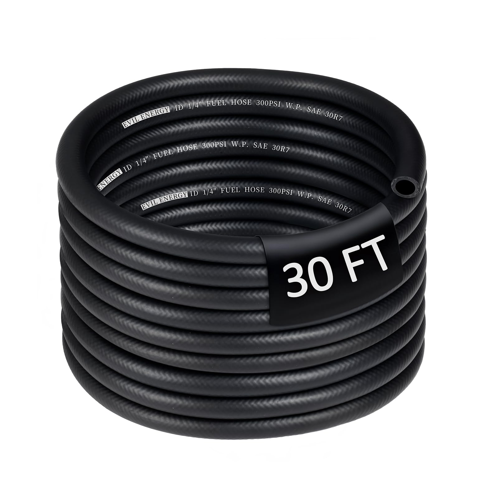 EVIL ENERGY 1/4 Fuel Hose Line Push Lock NBR Rubber SAE 30R7 30FT 300PSI-image-38