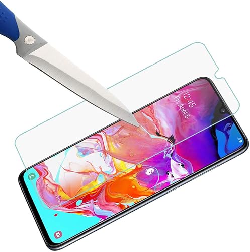 Miniatura 5 de Mr.Shield [Paquete de 3] Protector de pantalla diseñado para Samsung Galaxy A70 [vidrio templado] [vidrio japonés con dureza 9H] con reemplazo de